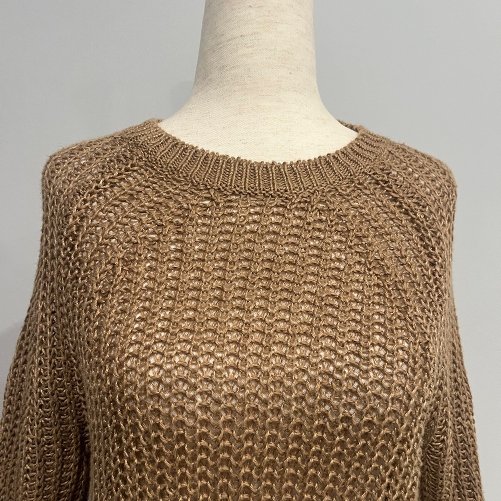 J.Crew Crewneck Knitted Tan Sweater XXS - Picture 3 of 9